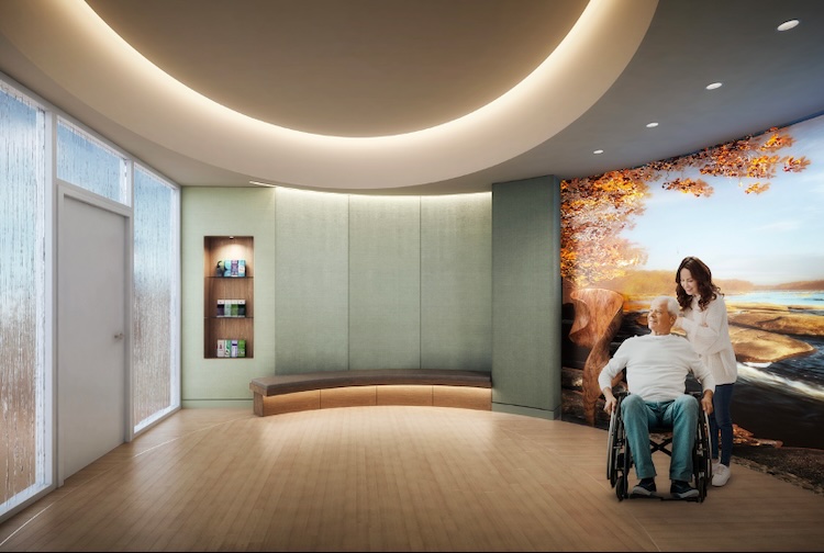 ‘The Healing Space’ uses technology to create a place of respite for patients, families and staff
